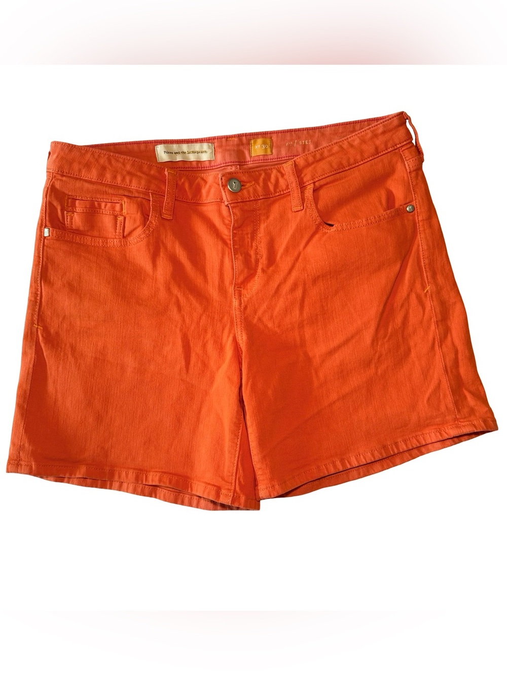 Anthropologie Pilcro and the letterpress bright orange cuffable camp shorts 🩳